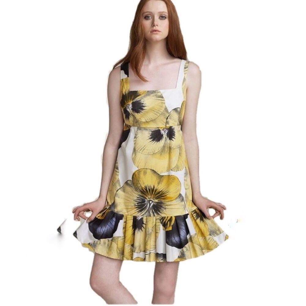 Anthropologie Leifsdottir Bellis Brushstroke MIni Dress Sz 2
